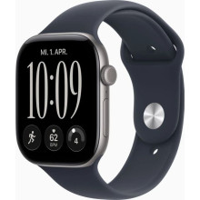 Apple Watch 12 46mm Aluminium Space Gray avec Navy Blue Sport Band M/L MJEJ4